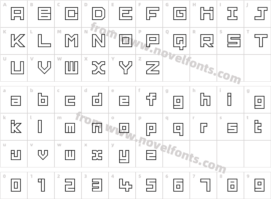 Hatukari AlphaCharacter Map