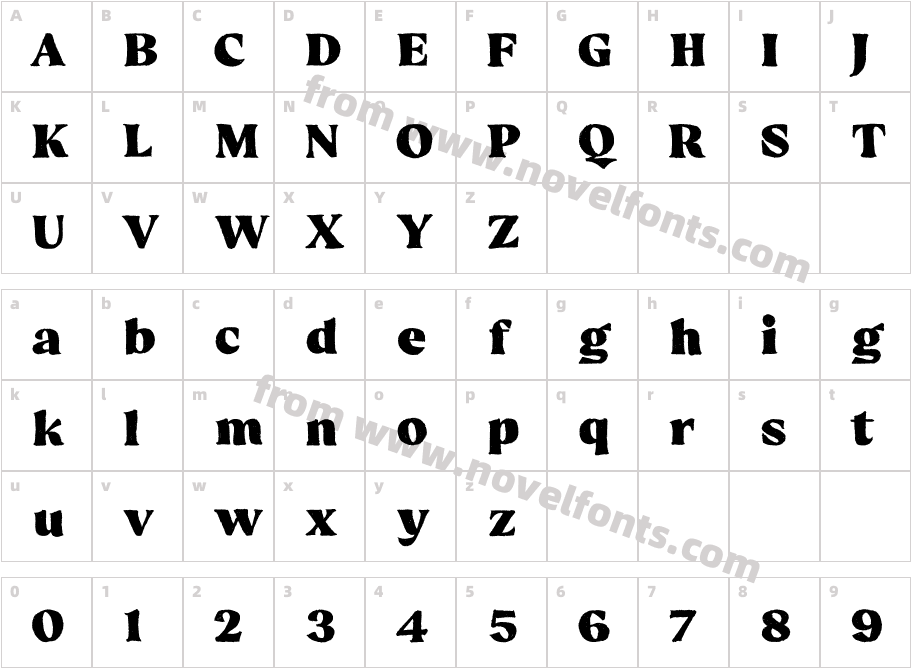 Hello Bloomie Serif RegularCharacter Map