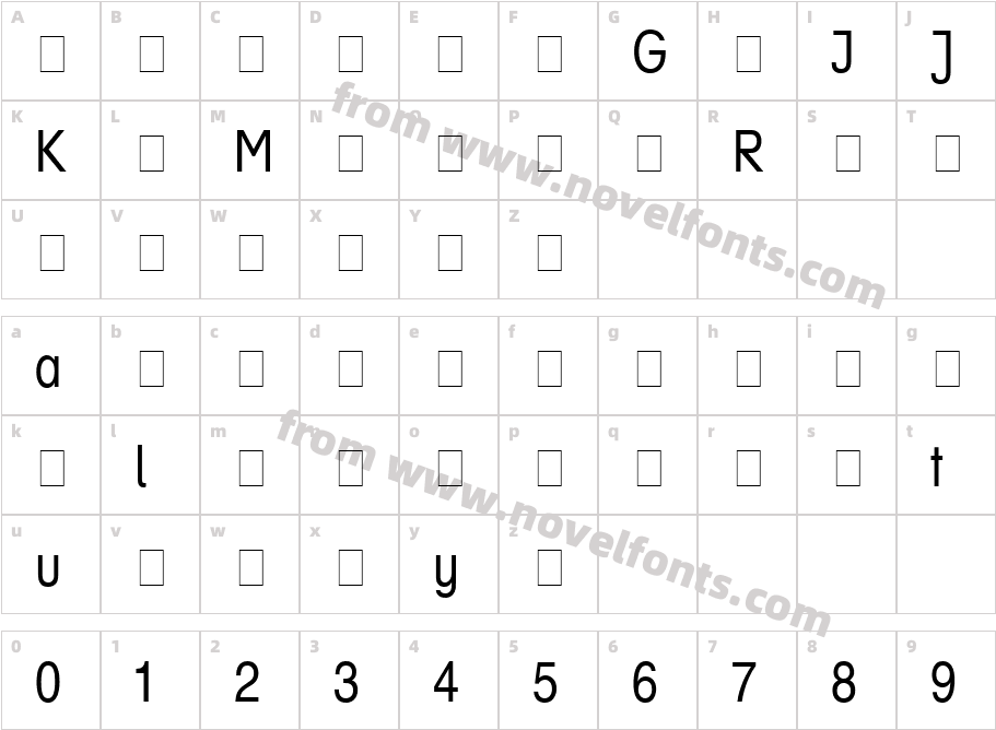 Helvetica Narrow Profi RegularCharacter Map