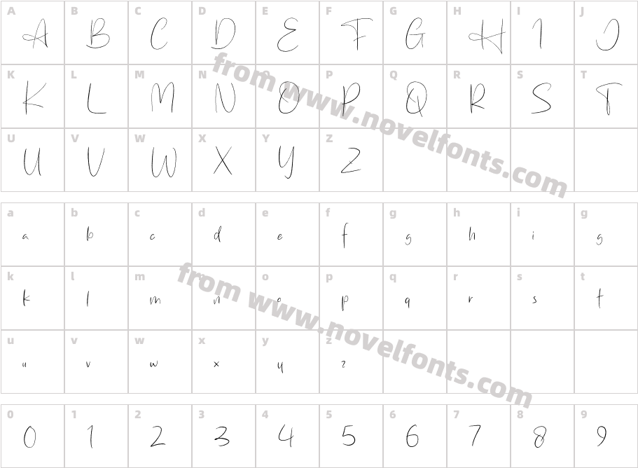 Heritage ScriptCharacter Map