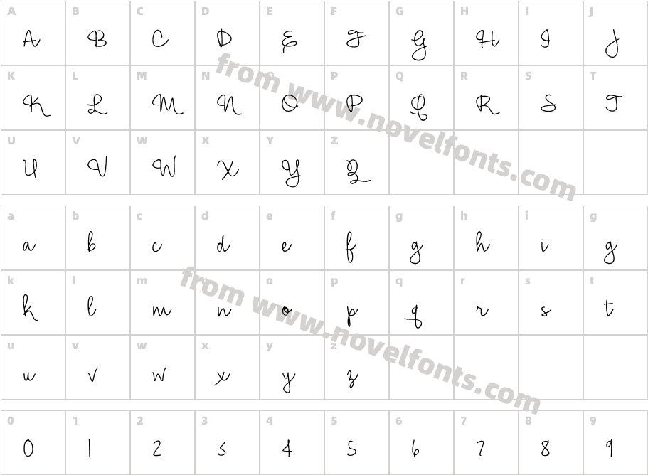 Hickory Jack LightCharacter Map