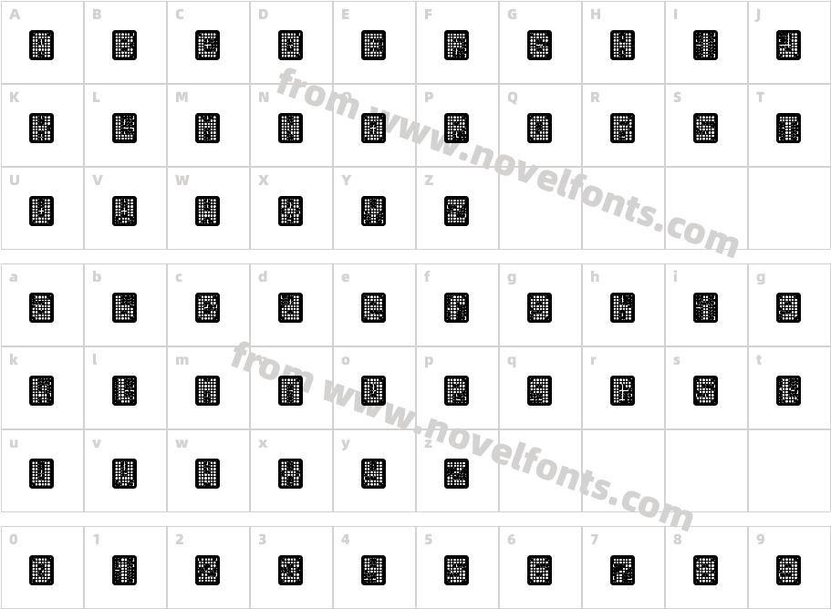 Holes Unplugged RegularCharacter Map