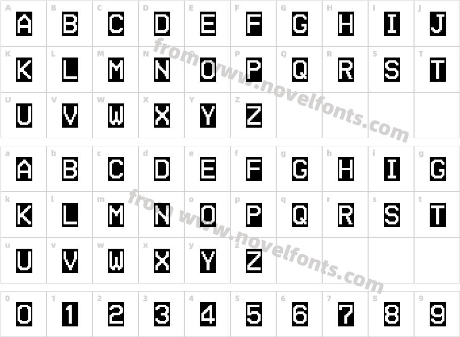 Home Video BoldCharacter Map