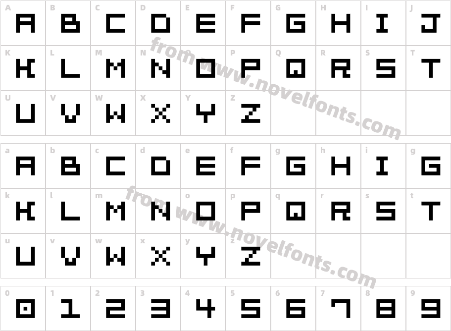 Bit Trip7 (sRB)Character Map