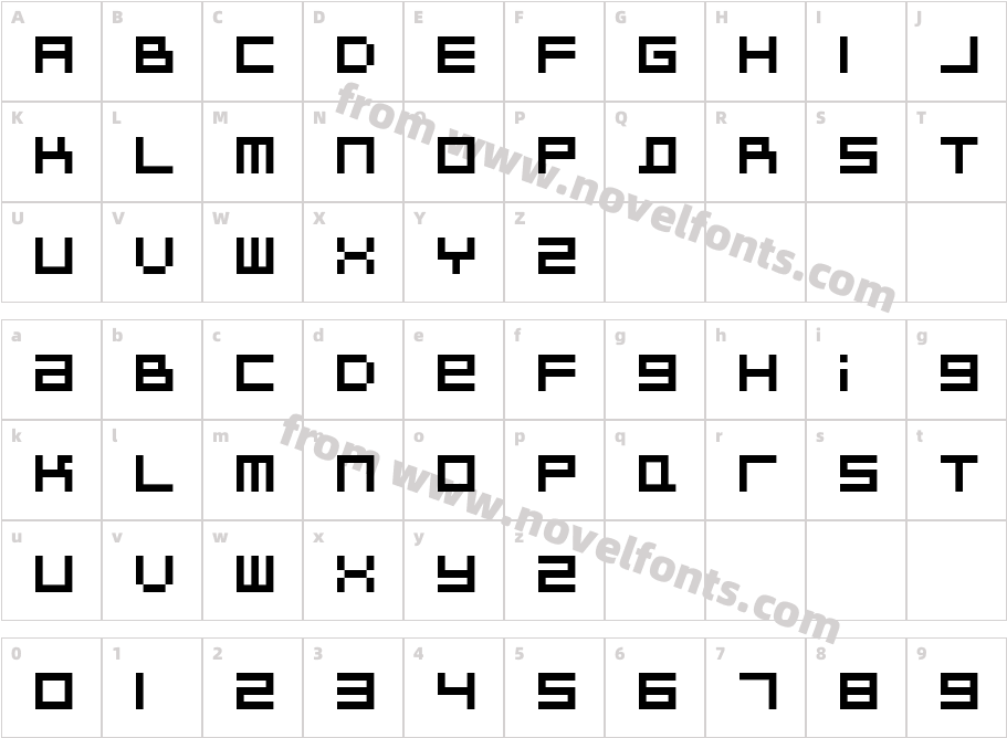 BitDust TwoCharacter Map