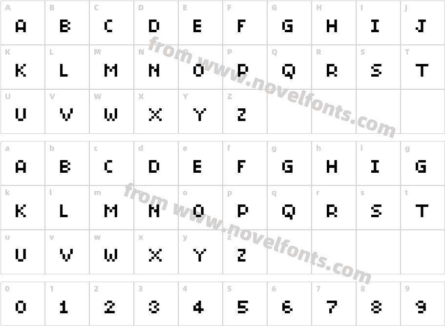 BitMicro01Character Map