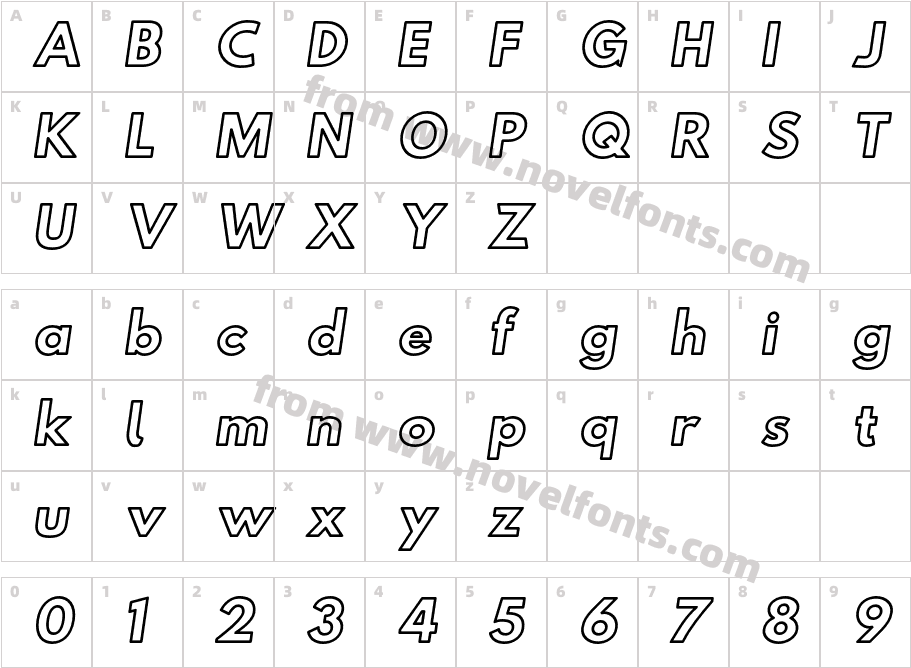 Hussar Ekologiczne 1 ObliqueCharacter Map