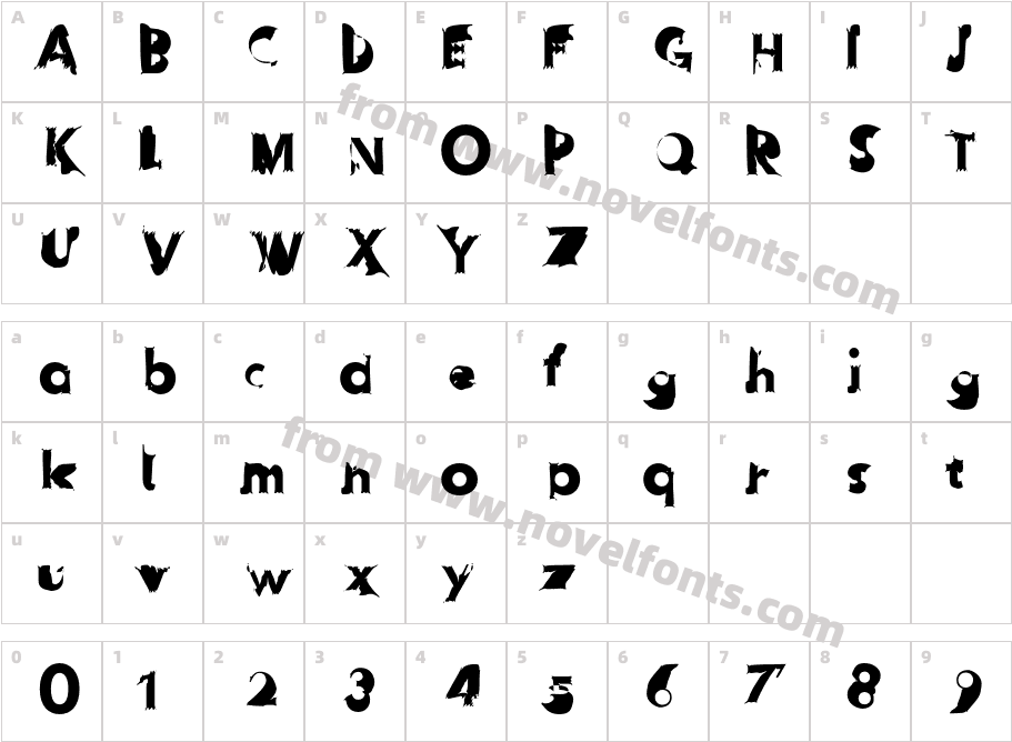 Hussar PrzerywanyCharacter Map