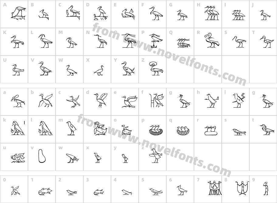 Hyroglyphes TwoCharacter Map