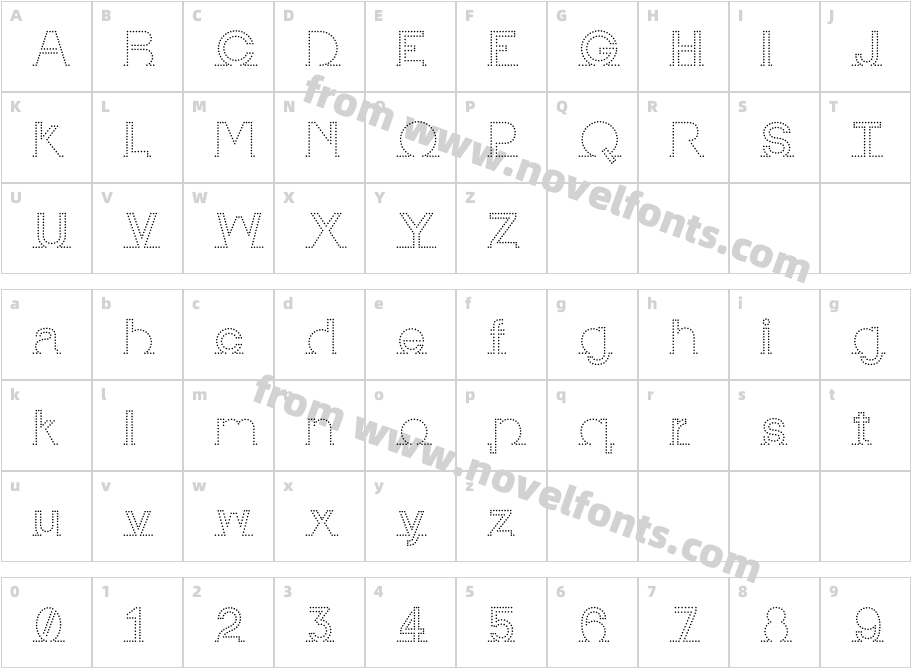 I am online with u Personal Use Only Dotted 2Character Map