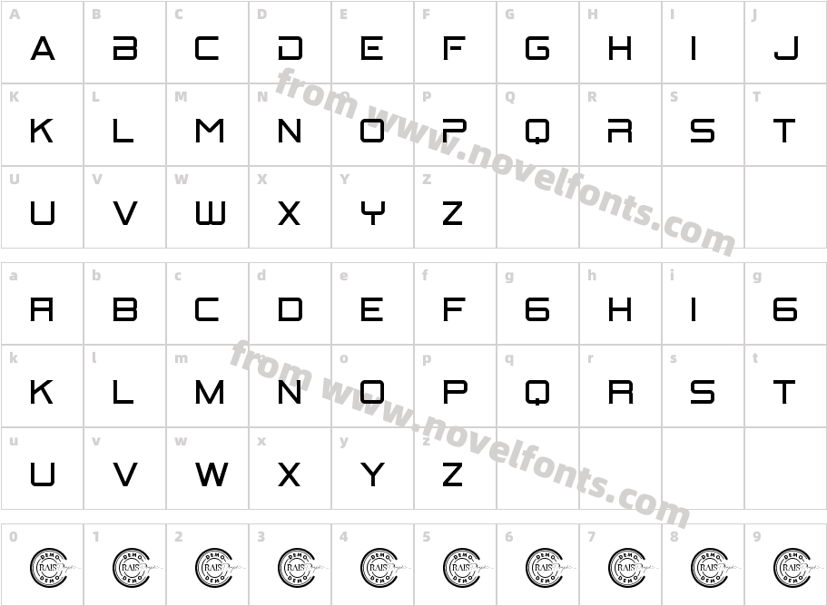 Bitrate DemoCharacter Map