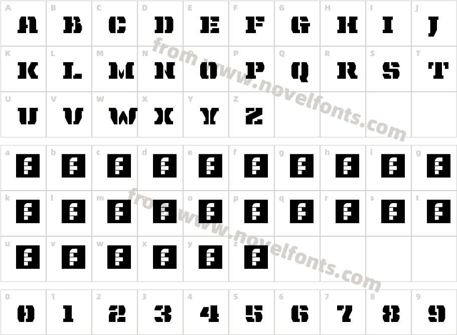 Indent RegularCharacter Map