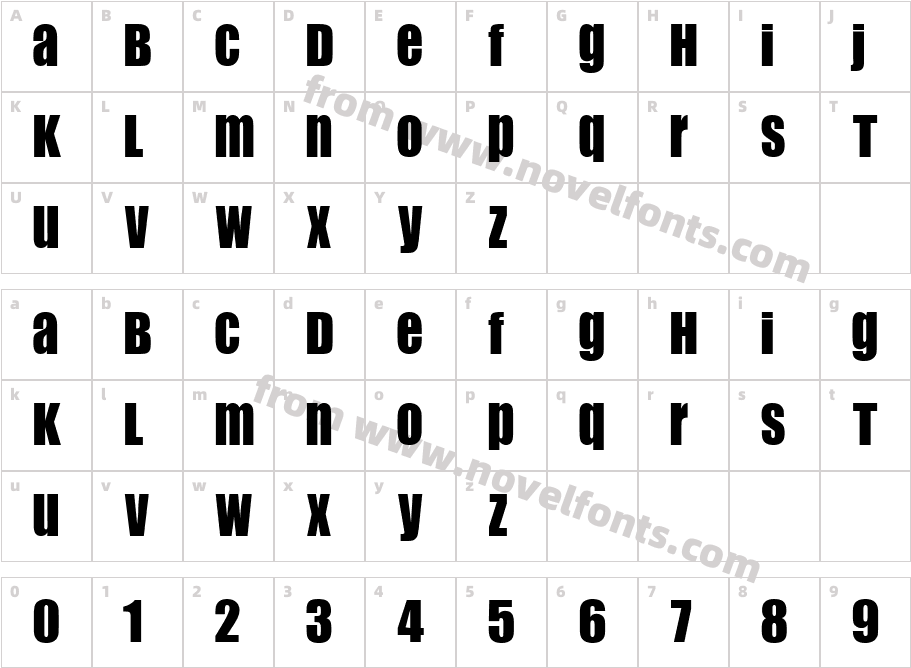 540-CAI978Character Map