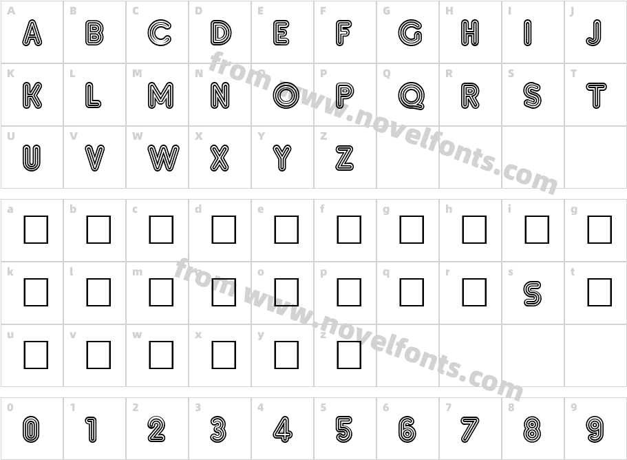 InsetFCharacter Map