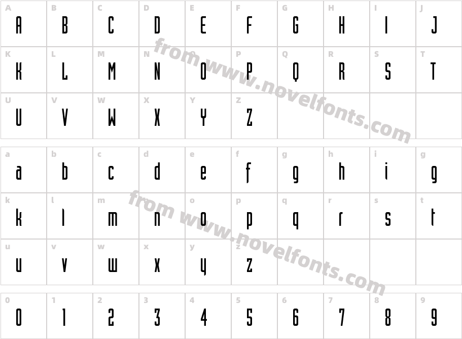 Instrumenta RegularCharacter Map