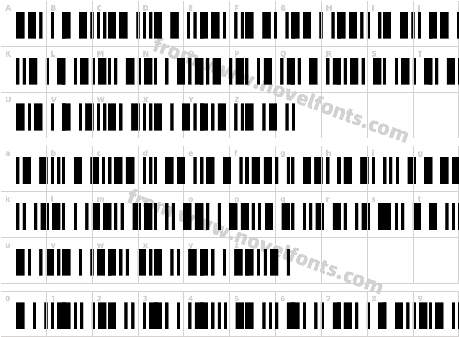 IntP12 Dl TtCharacter Map