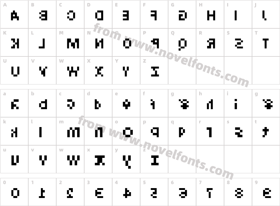 Intercom ReceiverCharacter Map