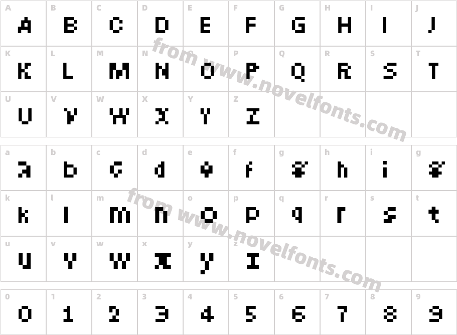 Intercom TransmitterCharacter Map