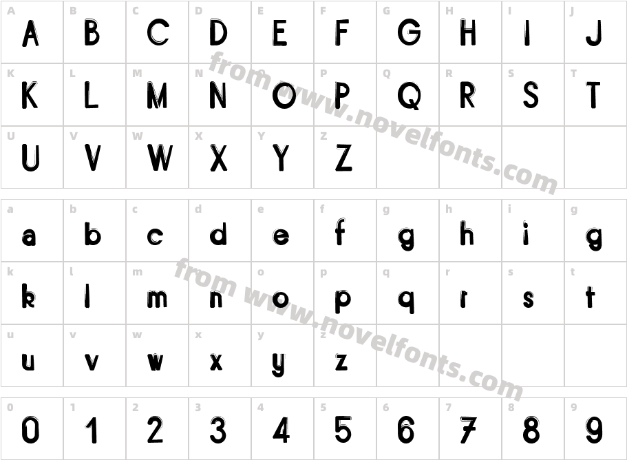 BitumeCharacter Map