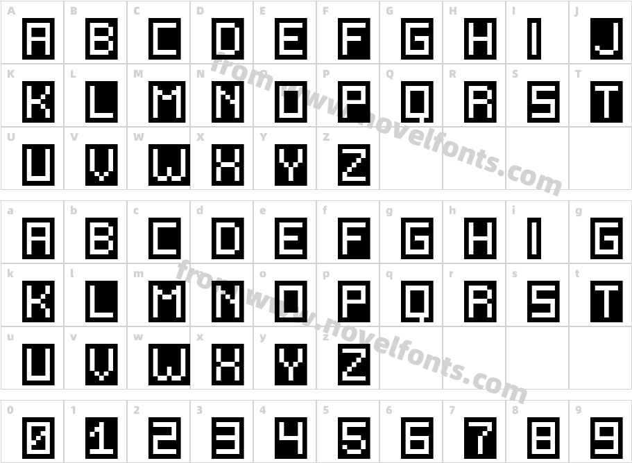 Inverse SemiboldCharacter Map