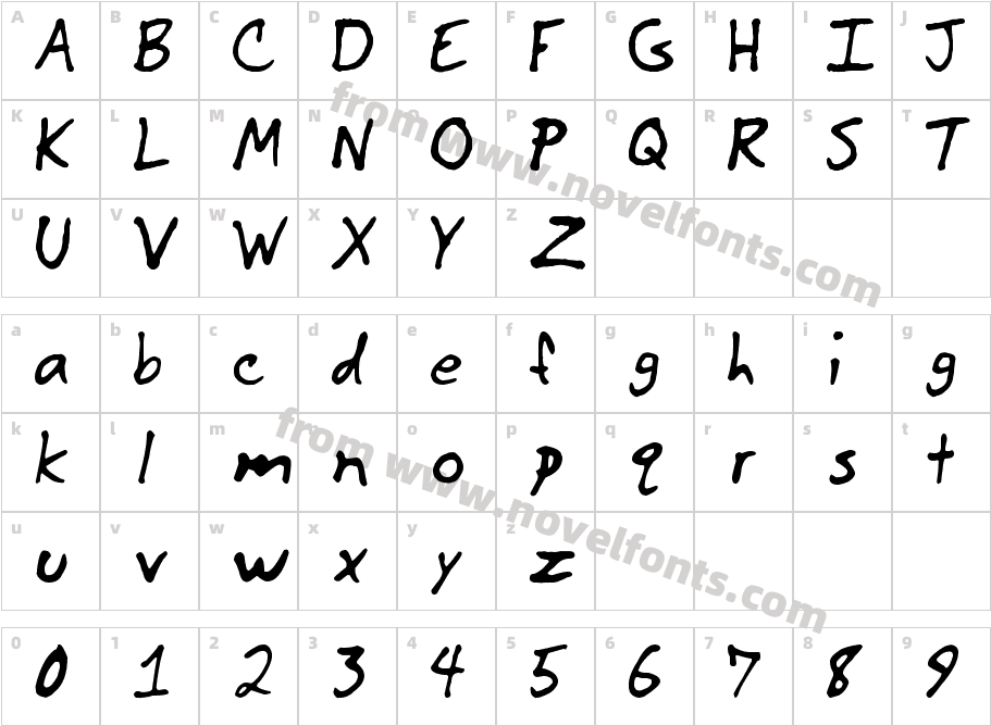 JCCharacter Map