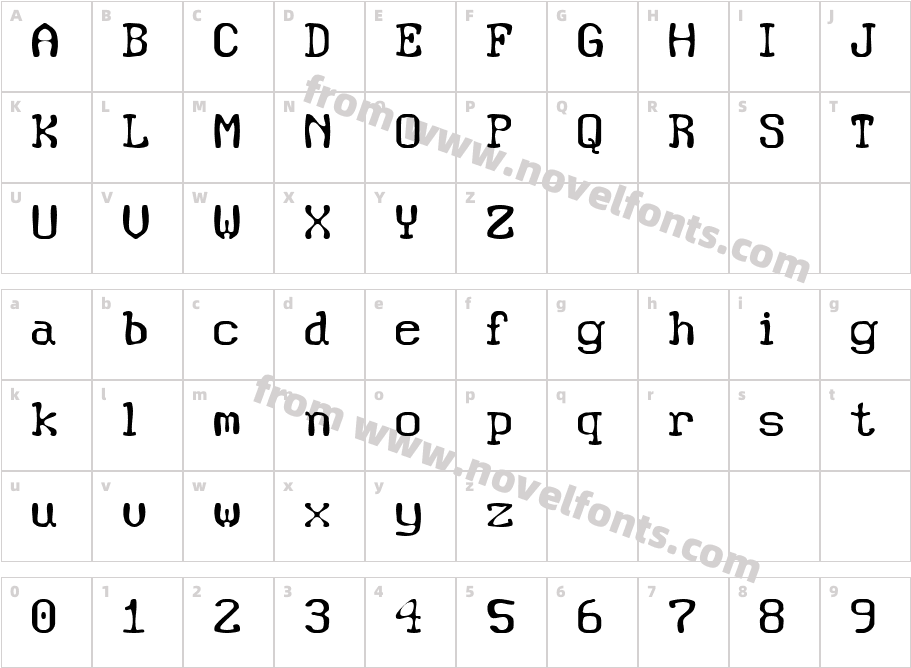 JI DobbinCharacter Map