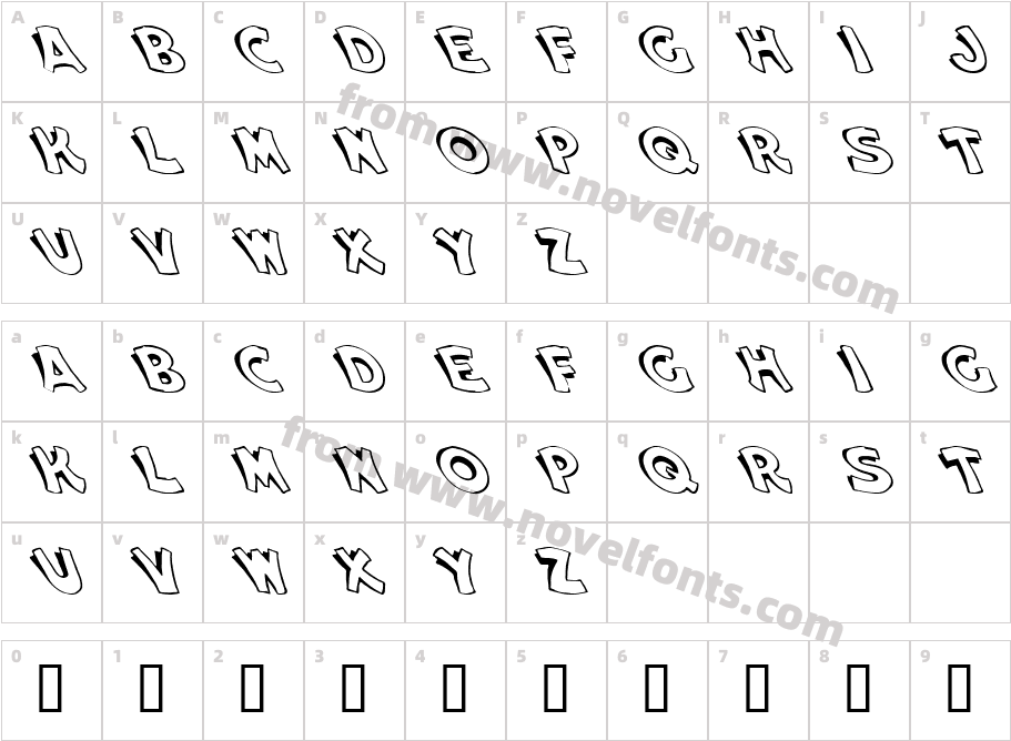 JI DodgemCharacter Map