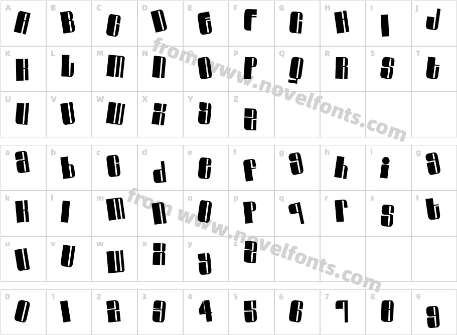 JI DomineCharacter Map