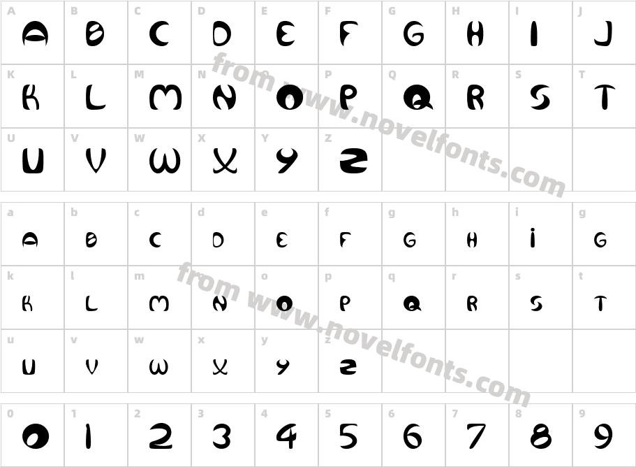 JI DoolieCharacter Map