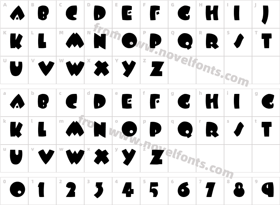 JI DozingCharacter Map