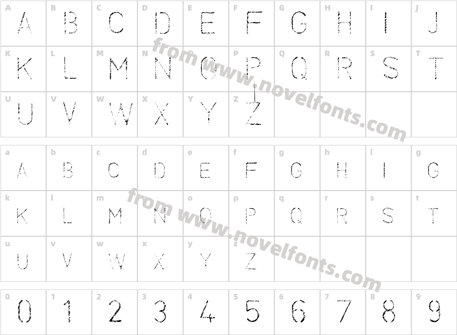 JI DuperyCharacter Map