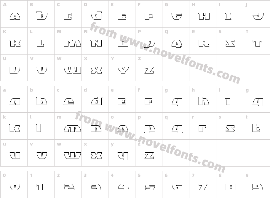 Black Bishop OutlineCharacter Map