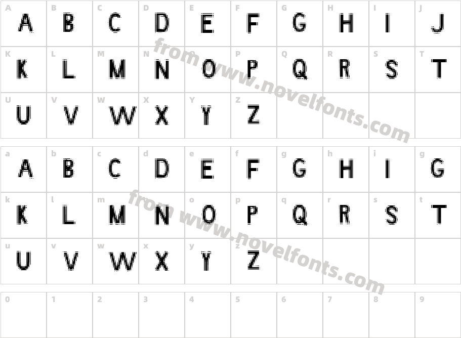 JI EnsignCharacter Map