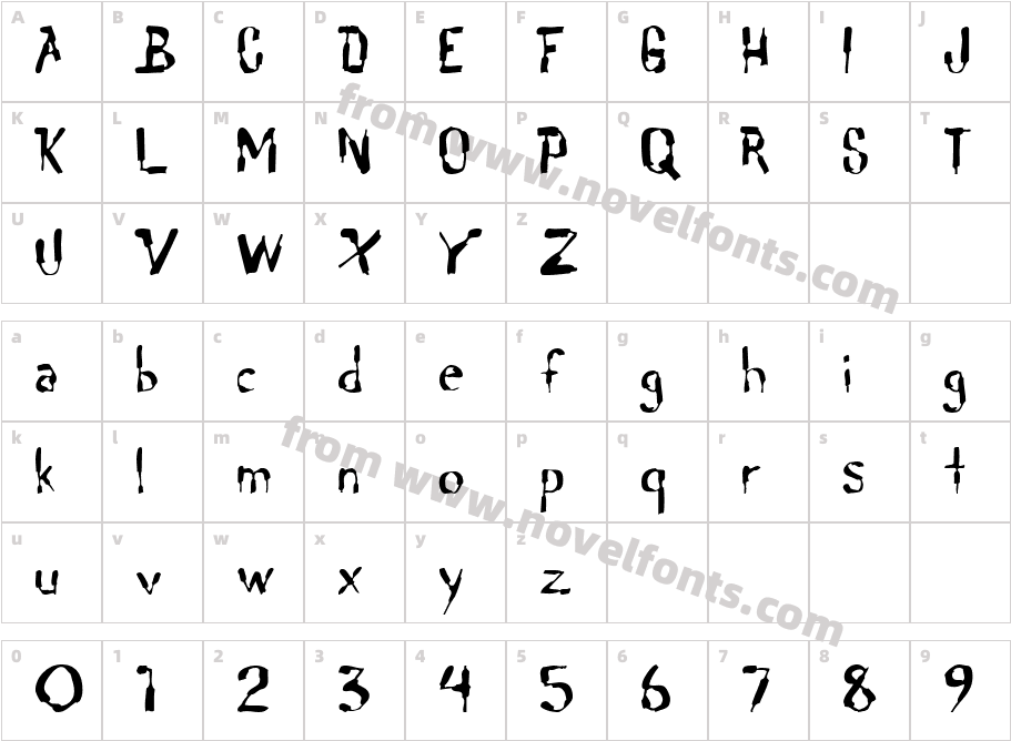 JI EspritCharacter Map