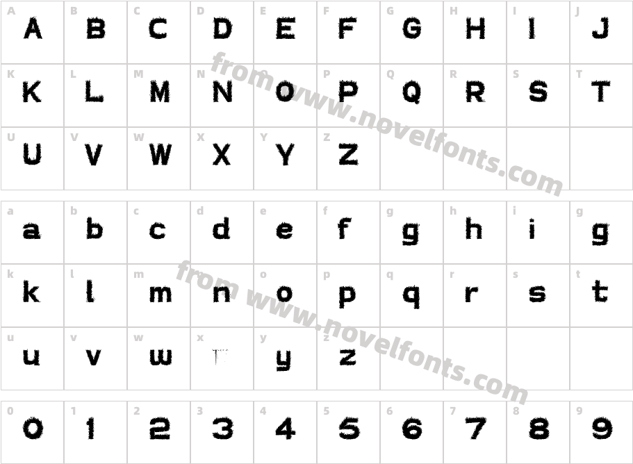 JI EtheneCharacter Map