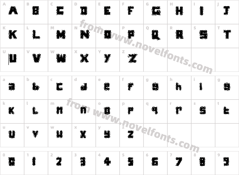 JI ExceptCharacter Map