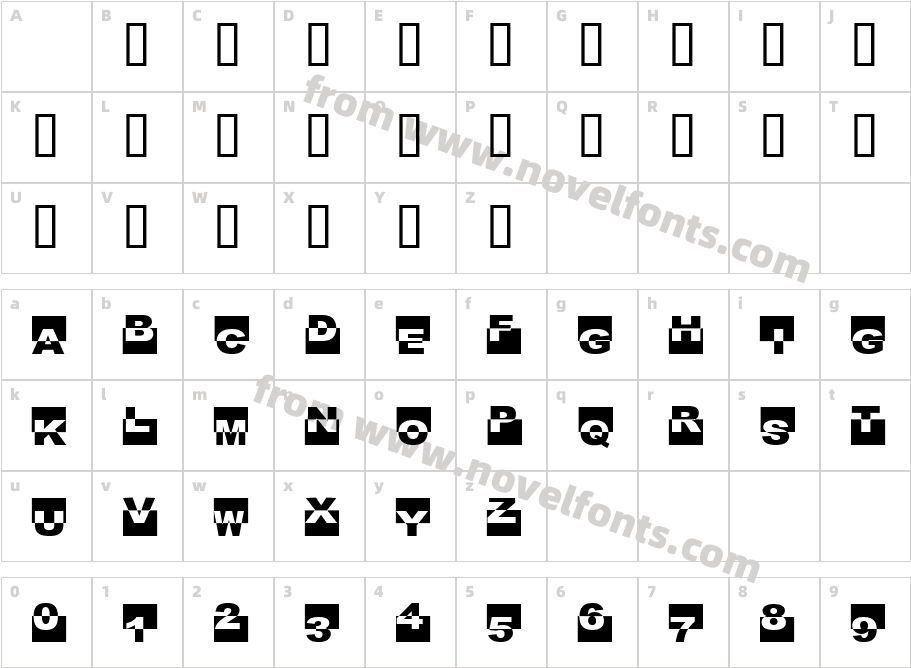 Black BoxCharacter Map