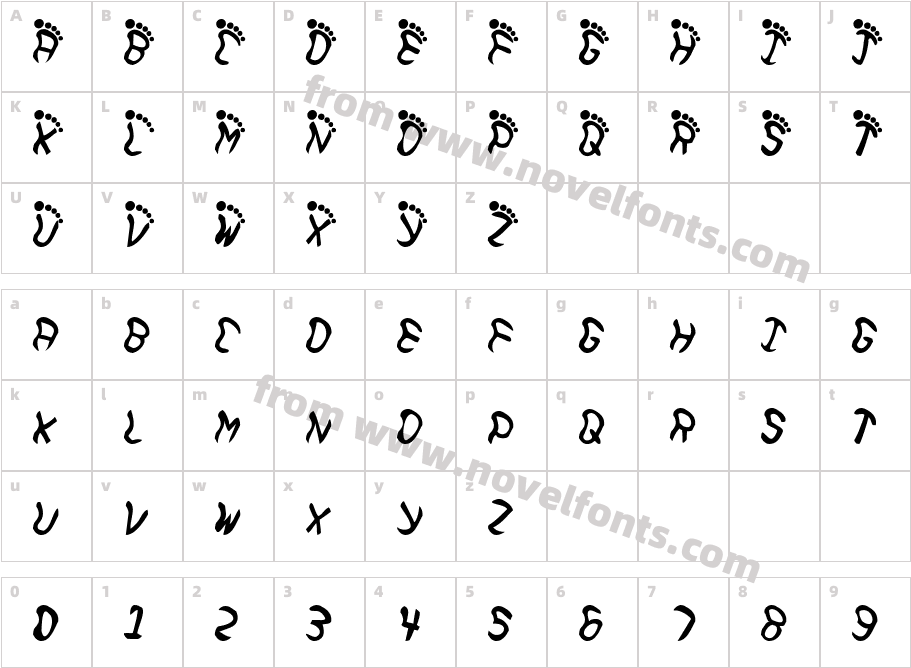 JI FanjetCharacter Map