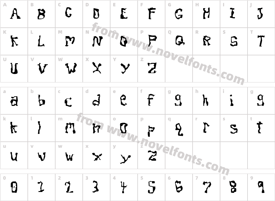 JI FinialCharacter Map