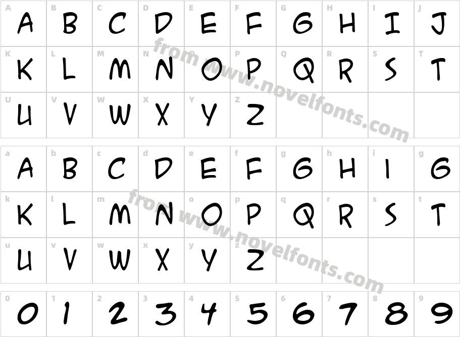 JI FoldedCharacter Map