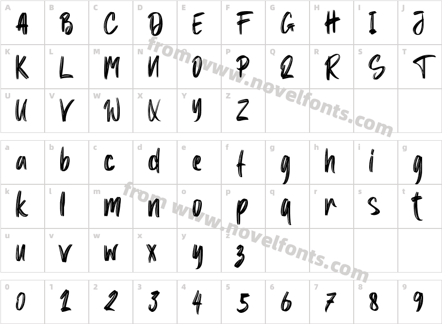 Black Gladiator - Personal UseCharacter Map