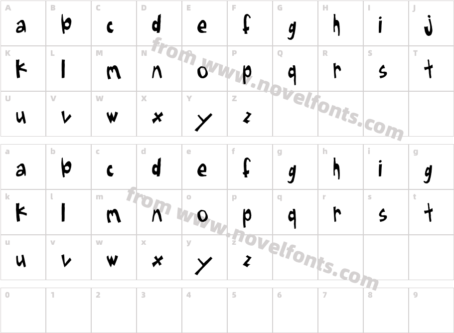 JI HatpinCharacter Map