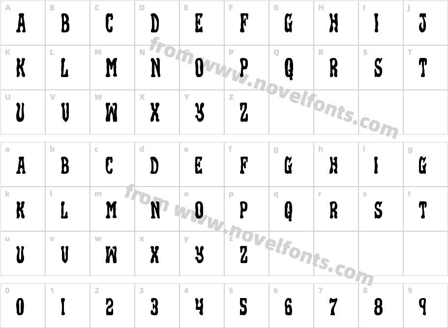 Black GunkCharacter Map