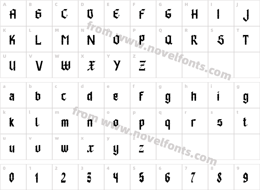 Black GunslingerCharacter Map