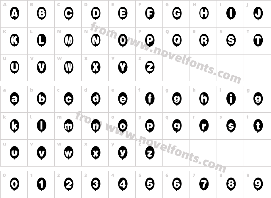 JI HempenCharacter Map