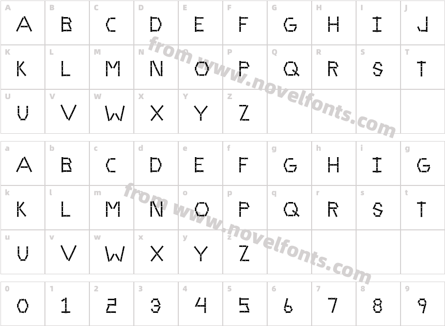 JI HuzzahCharacter Map