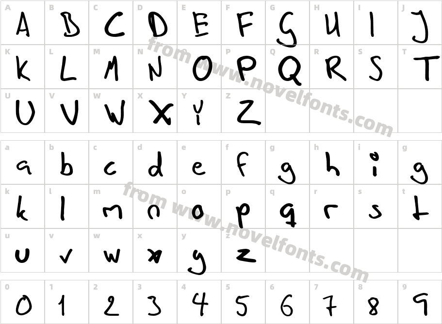 JI HyphaeCharacter Map