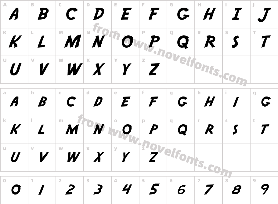 JI HyssopCharacter Map