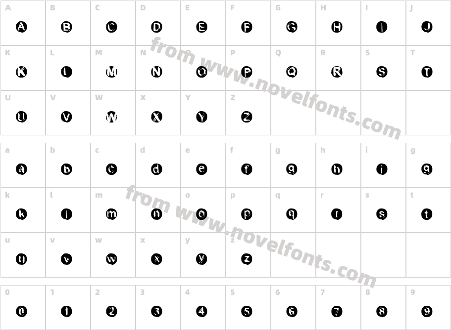 JI ImaretCharacter Map