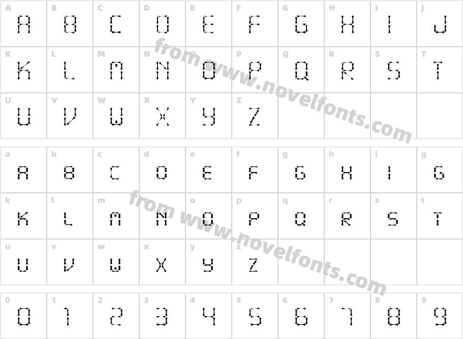 JI IodateCharacter Map